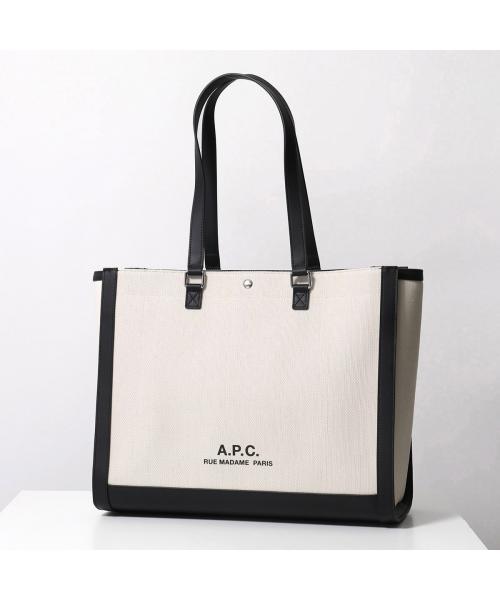 アーペーセー A.P.C. APC A.P.C. バッグ cabas camille shoulder 2.0 COEYO M61802 （LZZ/アイボリー×ブラック） LZZ/アイボリー×ブラック