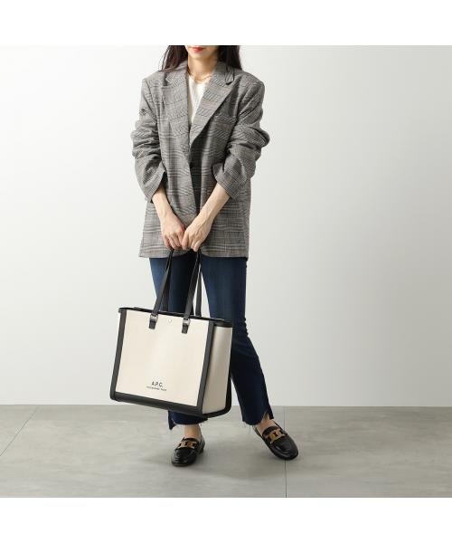 アーペーセー A.P.C. APC A.P.C. バッグ cabas camille shoulder 2.0 COEYO M61802 （LZZ/アイボリー×ブラック） LZZ/アイボリー×ブラック