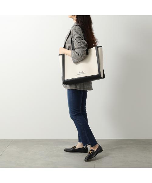 アーペーセー A.P.C. APC A.P.C. バッグ cabas camille shoulder 2.0 COEYO M61802 （LZZ/アイボリー×ブラック） LZZ/アイボリー×ブラック