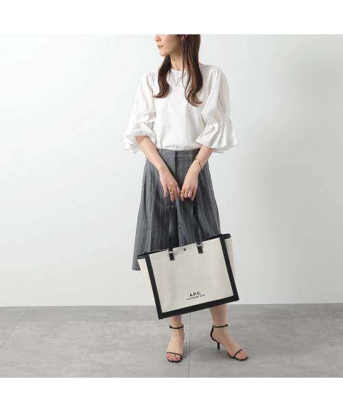 アーペーセー A.P.C. APC A.P.C. バッグ cabas camille shoulder 2.0 COEYO M61802 （LZZ/アイボリー×ブラック） LZZ/アイボリー×ブラック