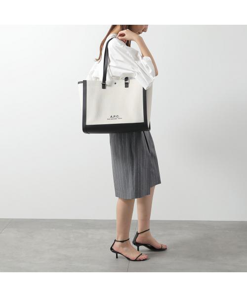アーペーセー A.P.C. APC A.P.C. バッグ cabas camille shoulder 2.0 COEYO M61802 （LZZ/アイボリー×ブラック） LZZ/アイボリー×ブラック