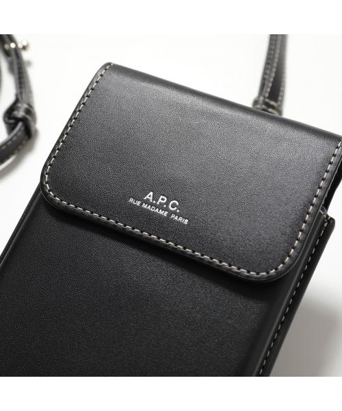 アーペーセー A.P.C. APC A.P.C. フォンケース PXAWV M63507 （LZZ/NOIR/ブラック） LZZ/NOIR/ブラック