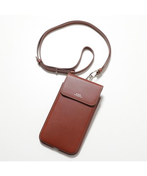 アーペーセー A.P.C. APC A.P.C. フォンケース PXAWV M63507 （CAD/NOISETTE/ブラウン） CAD/NOISETTE/ブラウン