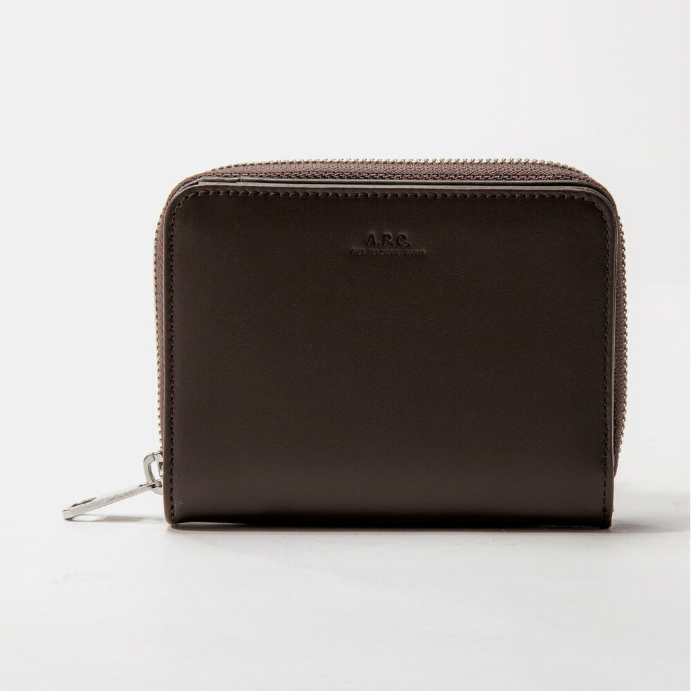 アーペーセー A.P.C. PXAWV H63087 二つ折り財布 メンズ レディース 財布 ミニ財布 小銭入れ レザー シンプル プレゼント カーフレザー
