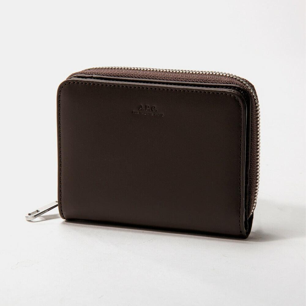 アーペーセー A.P.C. PXAWV H63087 二つ折り財布 メンズ レディース 財布 ミニ財布 小銭入れ レザー シンプル プレゼント カーフレザー