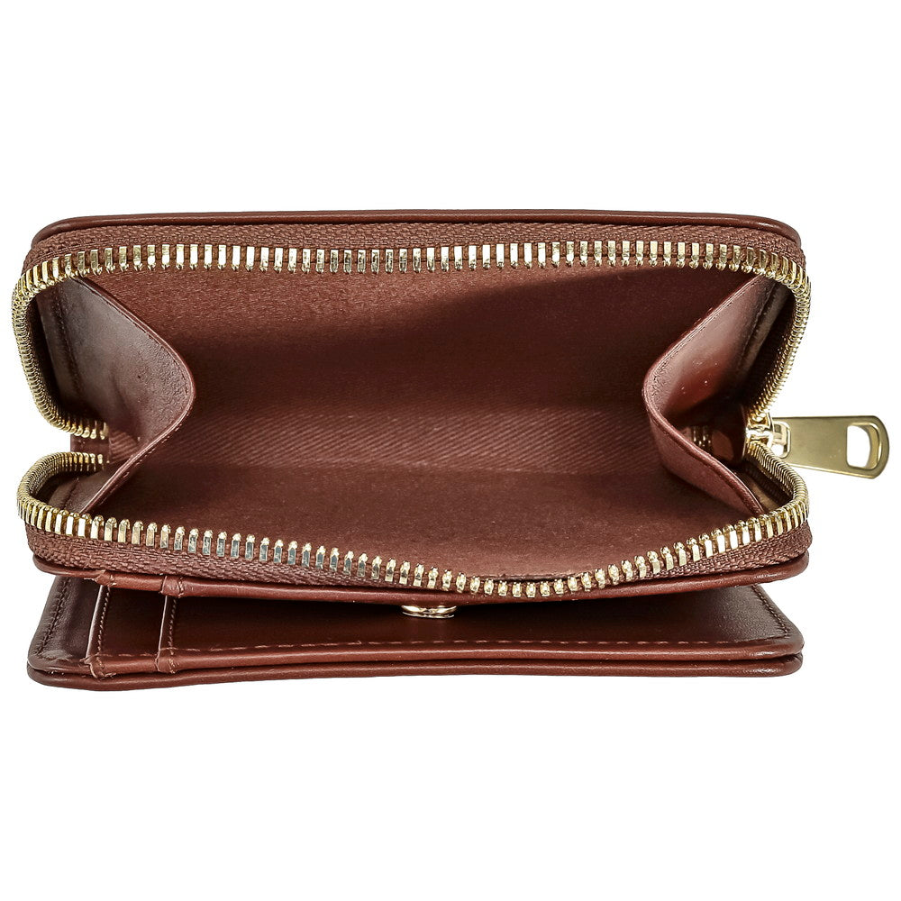 A.P.C. PXAWV F63029 Coin Purse for Men and Women, Wallet, Coin Case, Leather, Pass Case, Emma Enil, Simple, Gift, Pass Case, Card Case