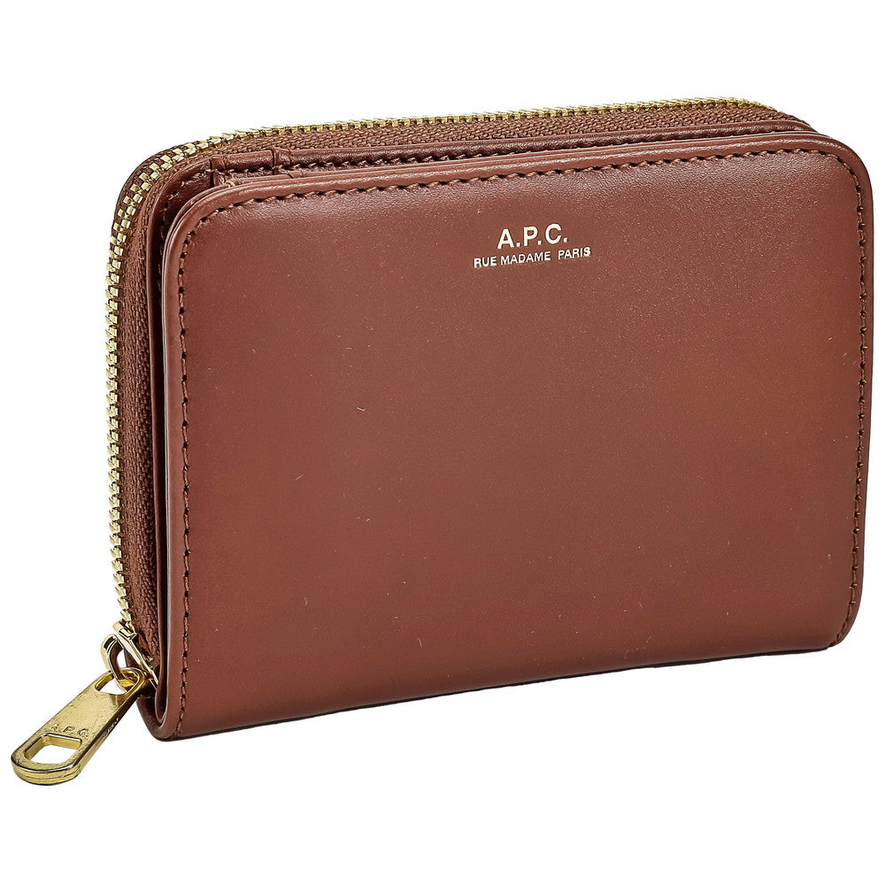 アーペーセー A.P.C. PXAWV F63029 小銭入れ メンズ レディース 財布 コインケース レザー パスケース エマエニル シンプル プレゼント 定期入れ カードケース,ブラウン