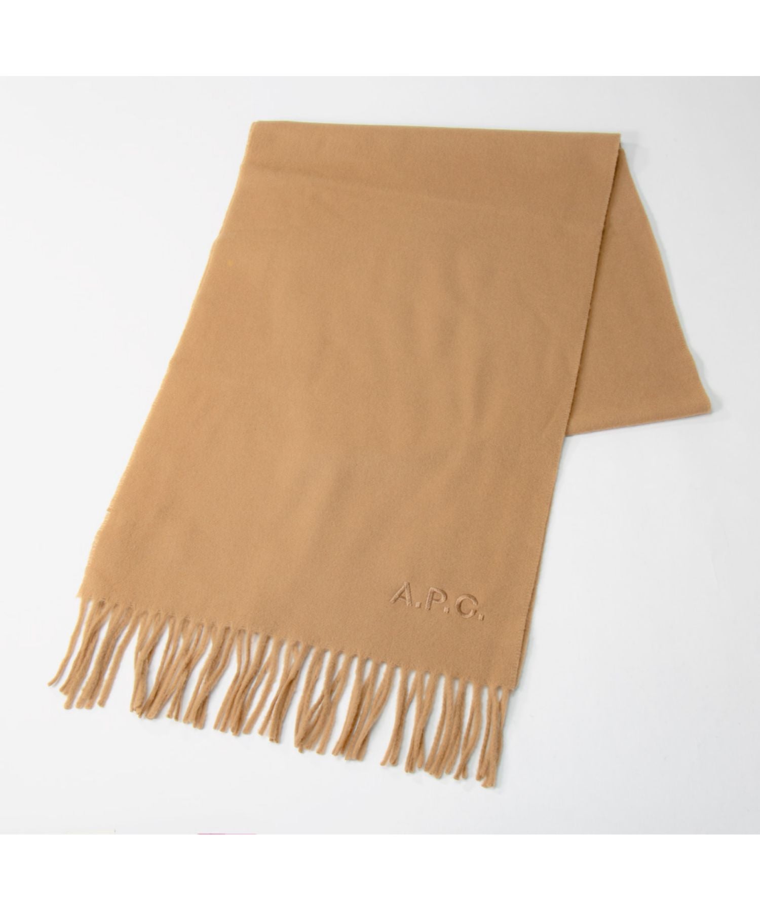 A.P.C. WOAFE M15170 Scarf Women's Apparel Wool Stole echarpe alix brodee 200 x 75 Plain Large Size