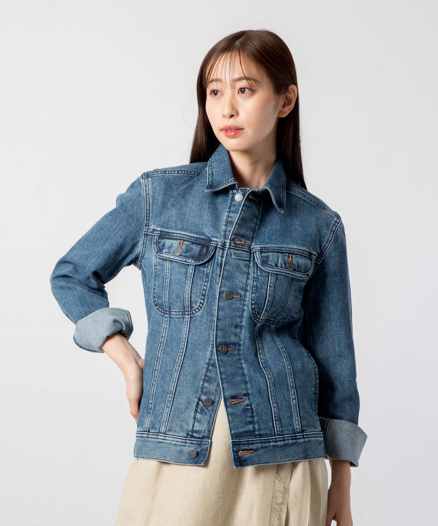A.P.C. COZZK H02223 Jacket Men's Outerwear Denim Jacket Long Sleeve Street Regular Fit Simple Outdoor XXS ML Indigo