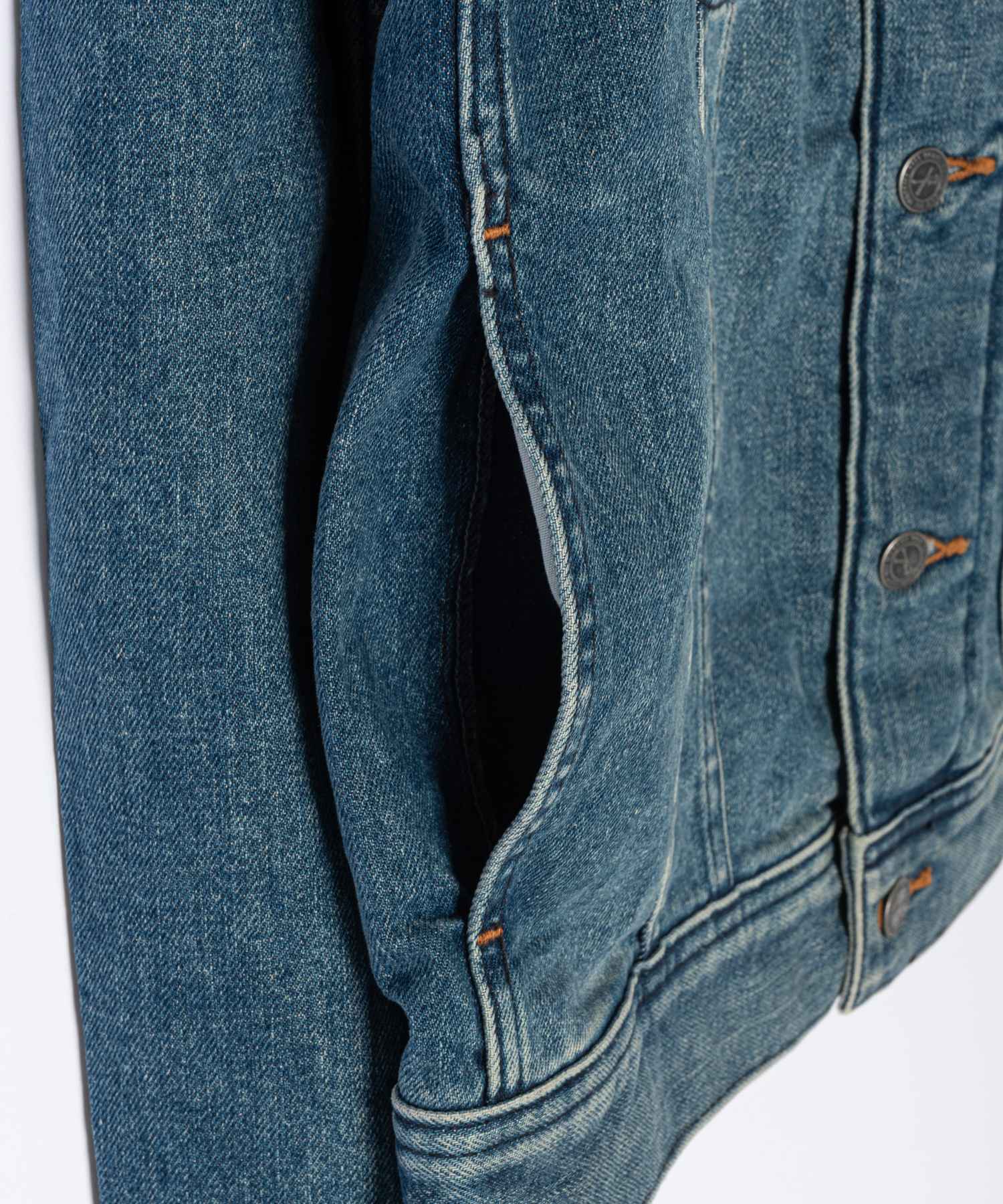 A.P.C. COZZK H02223 Jacket Men's Outerwear Denim Jacket Long Sleeve Street Regular Fit Simple Outdoor XXS ML Indigo