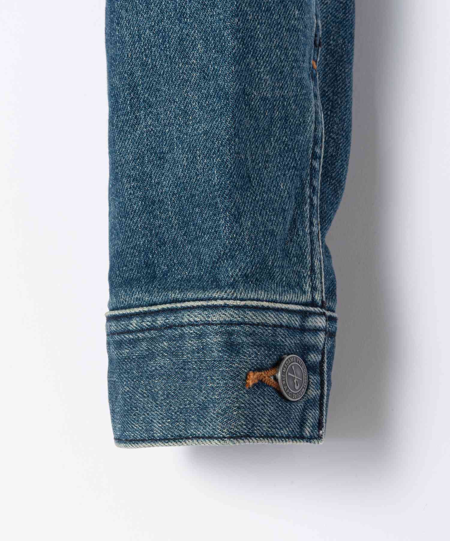 A.P.C. COZZK H02223 Jacket Men's Outerwear Denim Jacket Long Sleeve Street Regular Fit Simple Outdoor XXS ML Indigo