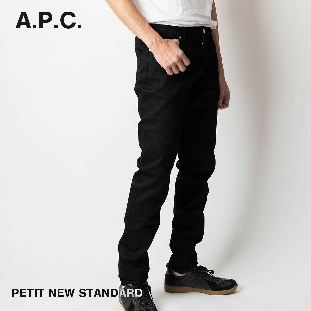 A.P.C. Jeans COZZS M09047 Denim Men's Women's Bottoms Stretch Denim Petit New Standard PETIT NEW STANDARD Black