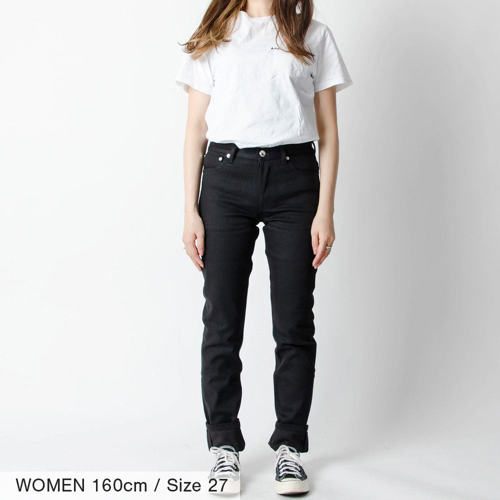 A.P.C. Jeans COZZS M09047 Denim Men's Women's Bottoms Stretch Denim Petit New Standard PETIT NEW STANDARD Black