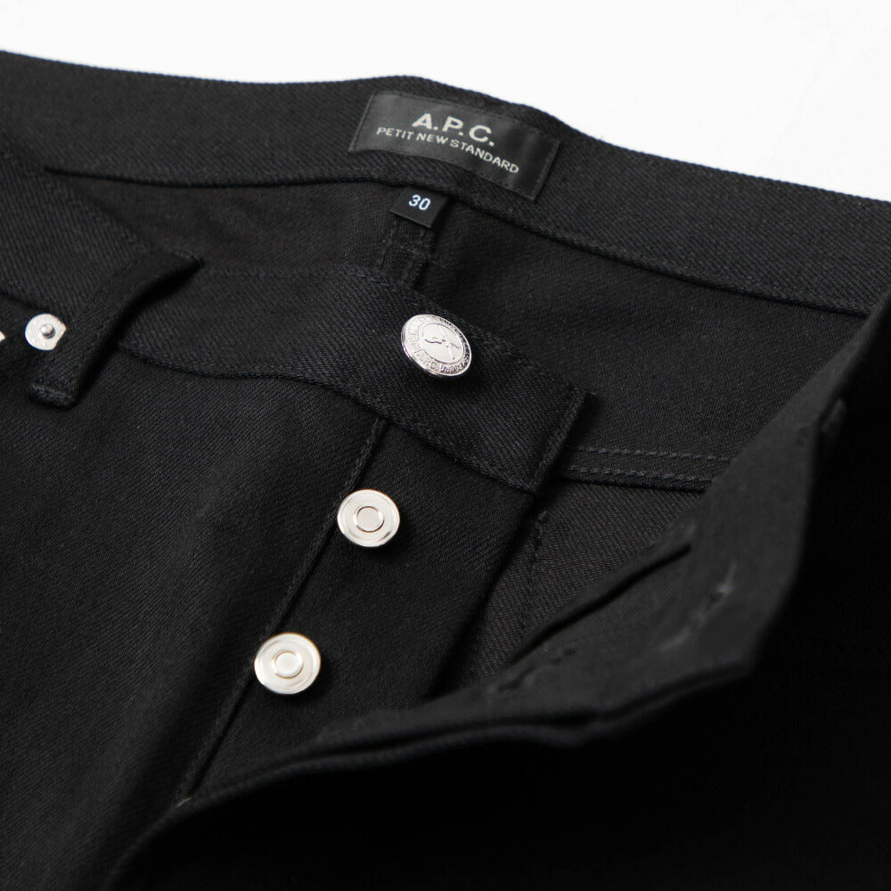 A.P.C. Jeans COZZS M09047 Denim Men's Women's Bottoms Stretch Denim Petit New Standard PETIT NEW STANDARD Black