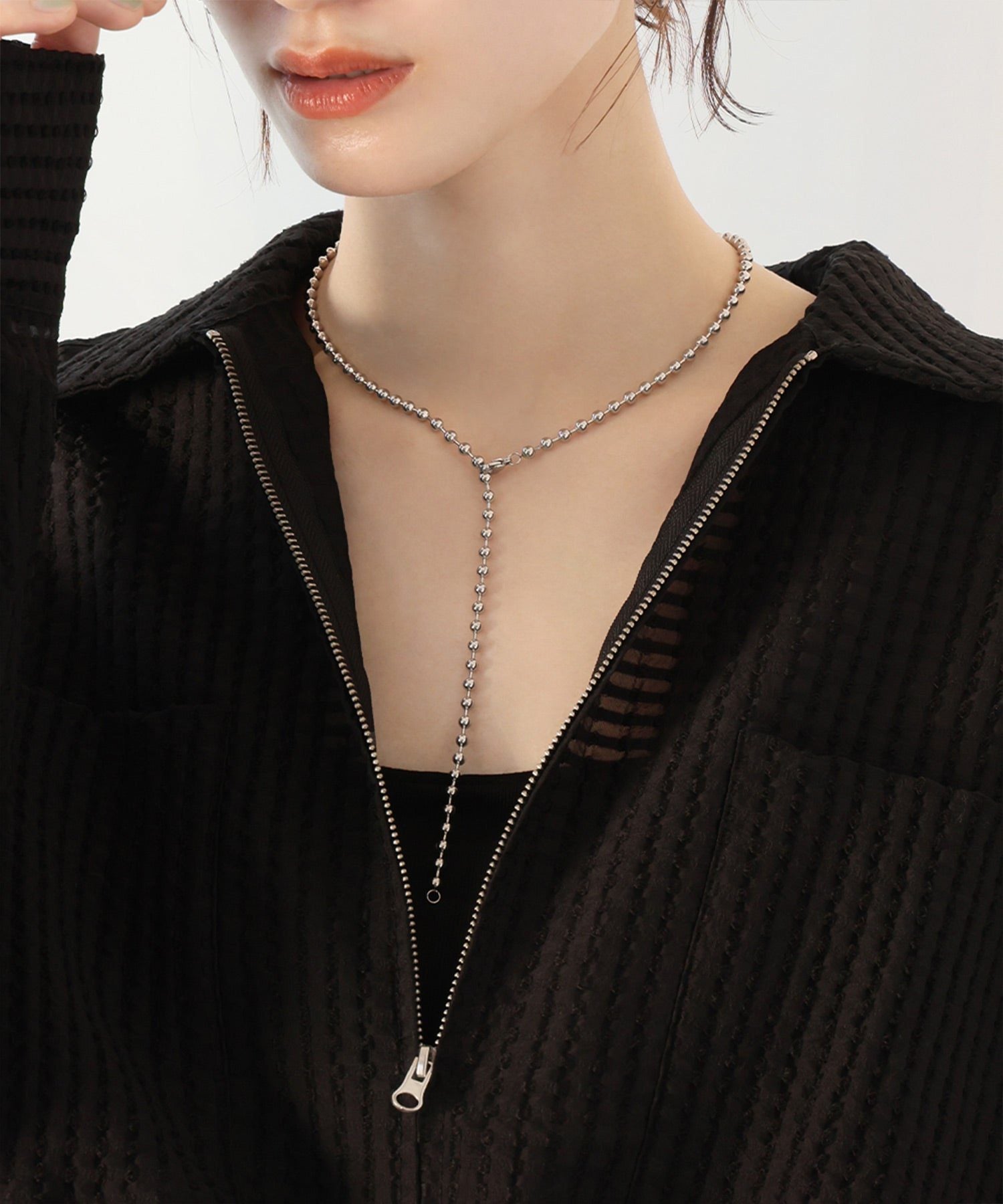 アンピルーラ Ampirula 2WAYボールチェーンネックレス （シルバー） シルバー