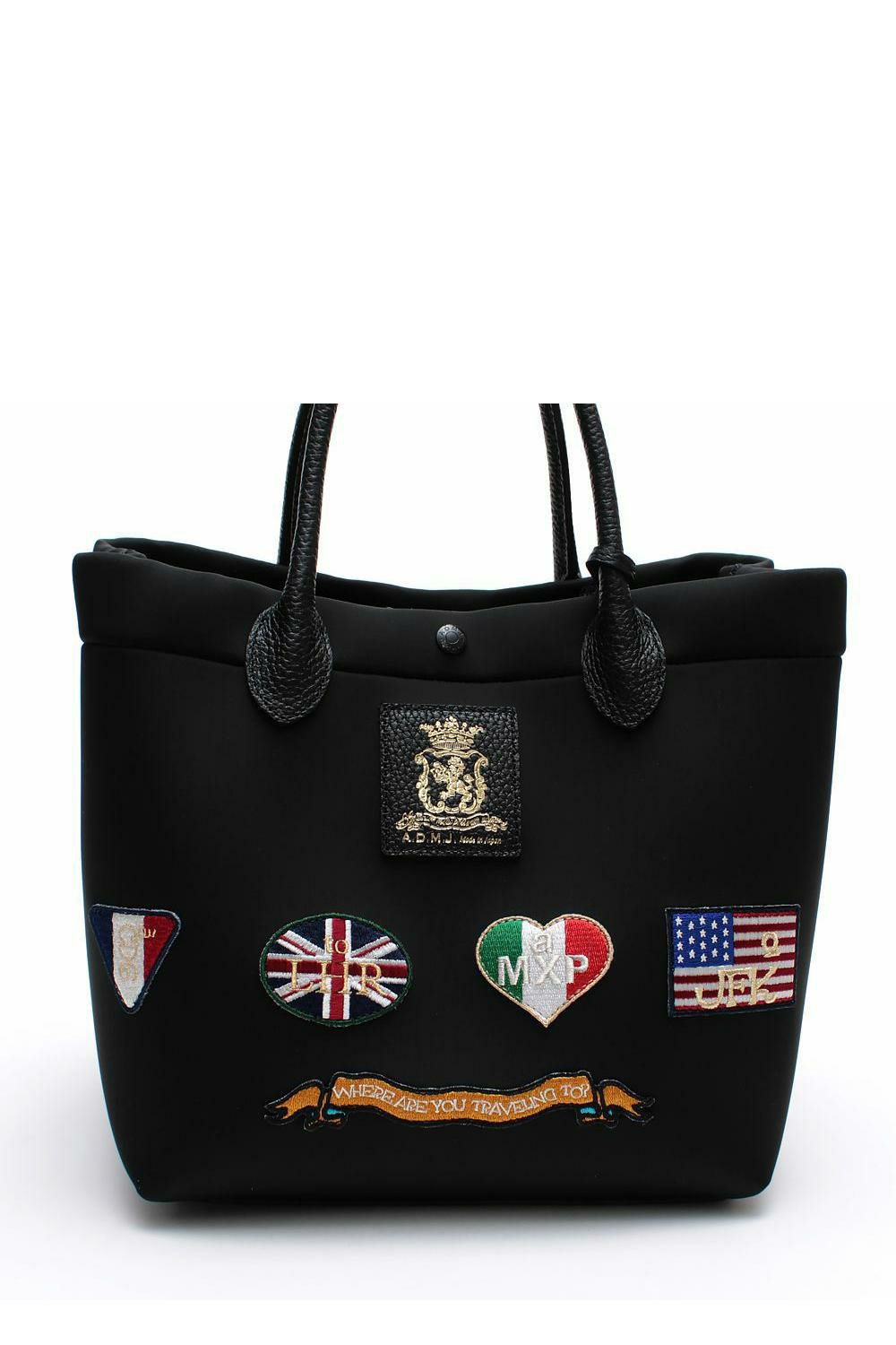 アクセソワ ドゥ マドモワゼル A.D.M.J. マジックライト/フラッグワッペントート25cm　NEGRO、A NEGRO,A