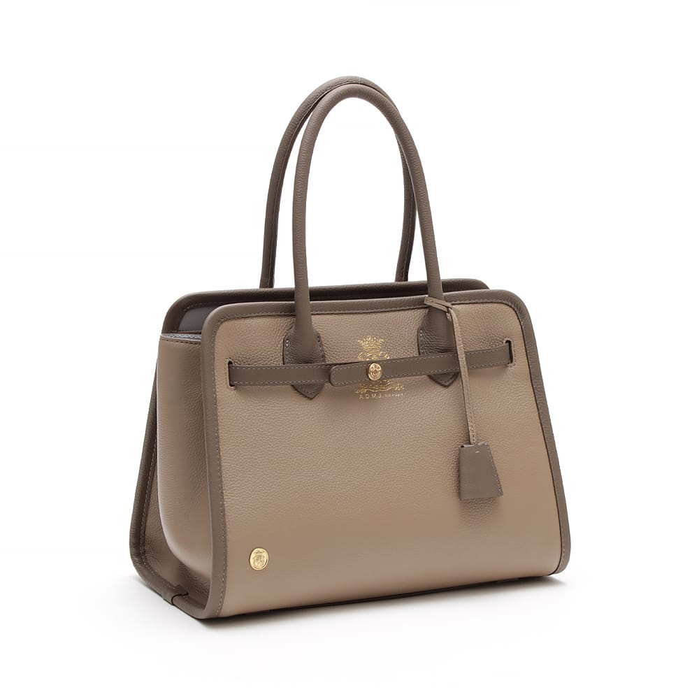 アクセソワ ドゥ マドモワゼル A.D.M.J. モーツァルト/バイカラーヘリ巻きトート31cm(Dカン＋) CARAMEL×MALTES （CARAMEL×MALTES） CARAMEL×MALTES