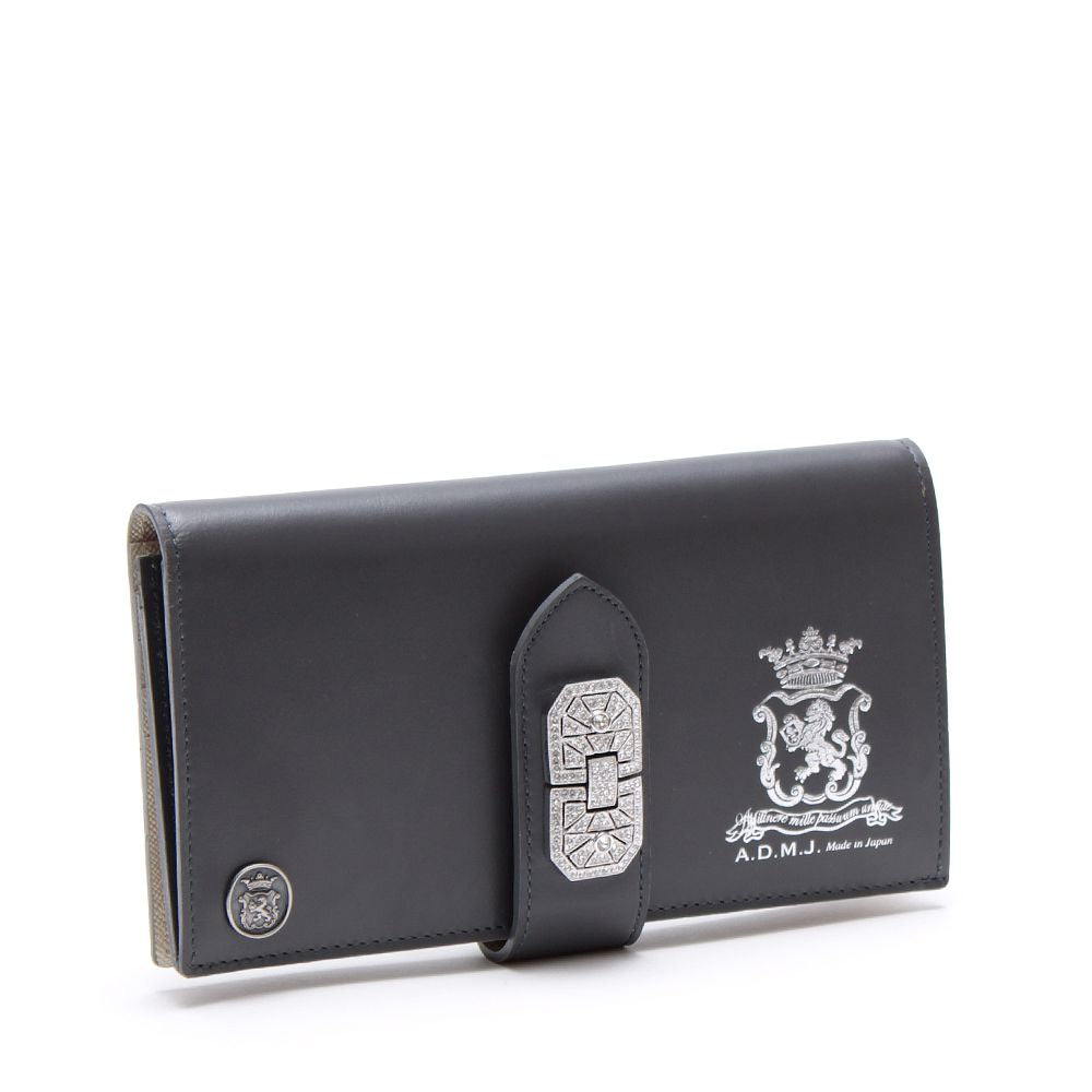 【日本製 |軽量】アクセソワ ドゥ マドモワゼル A.D.M.J. ヴィッテリアルマアールデコウォレット （GRAPHITE） GRAPHITE