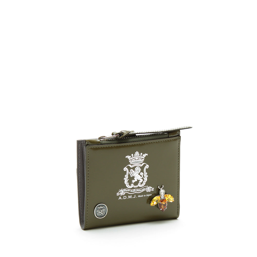【日本製 |軽量】アクセソワ ドゥ マドモワゼル A.D.M.J. カルヴィ/ザ・ビースモールウォレット （MILITARY） MILITARY