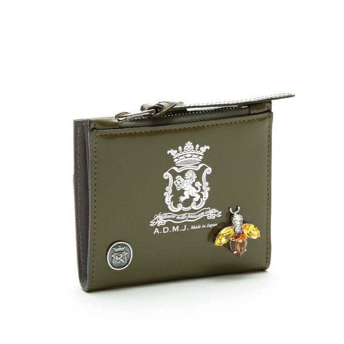【日本製 |軽量】アクセソワ ドゥ マドモワゼル A.D.M.J. カルヴィ/ザ・ビースモールウォレット （MILITARY） MILITARY
