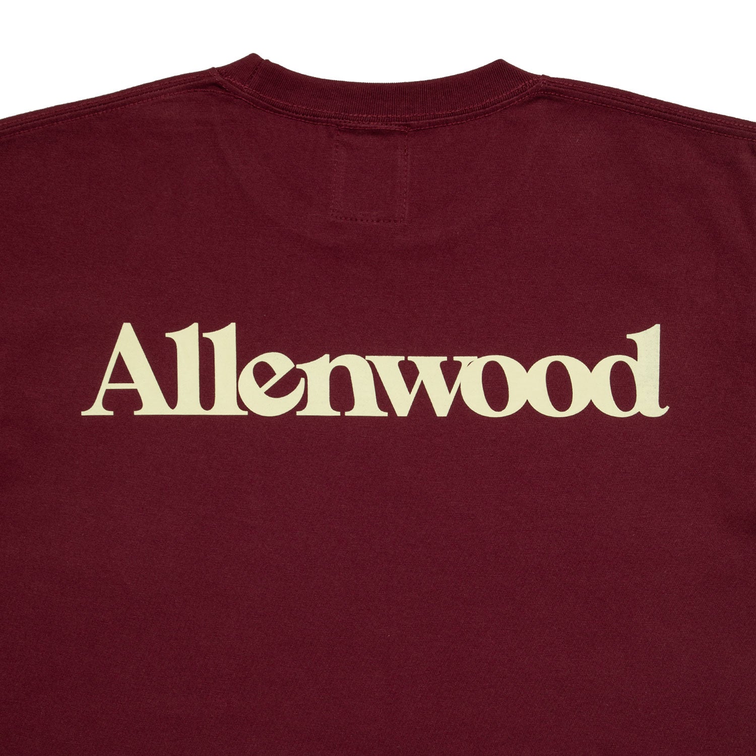 アレンウッド Allenwood LOGO T-SHIRT （BURGUNDY） BURGUNDY