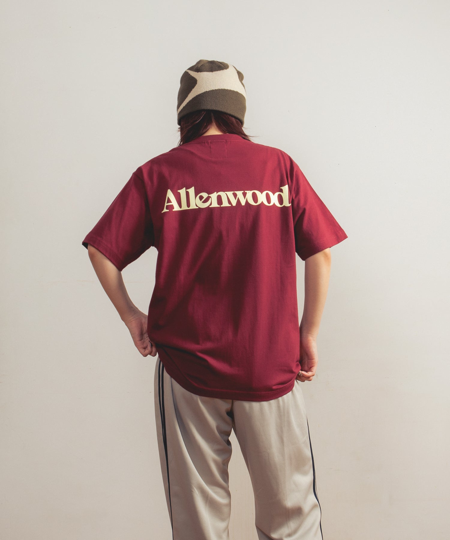 アレンウッド Allenwood LOGO T-SHIRT （BURGUNDY） BURGUNDY