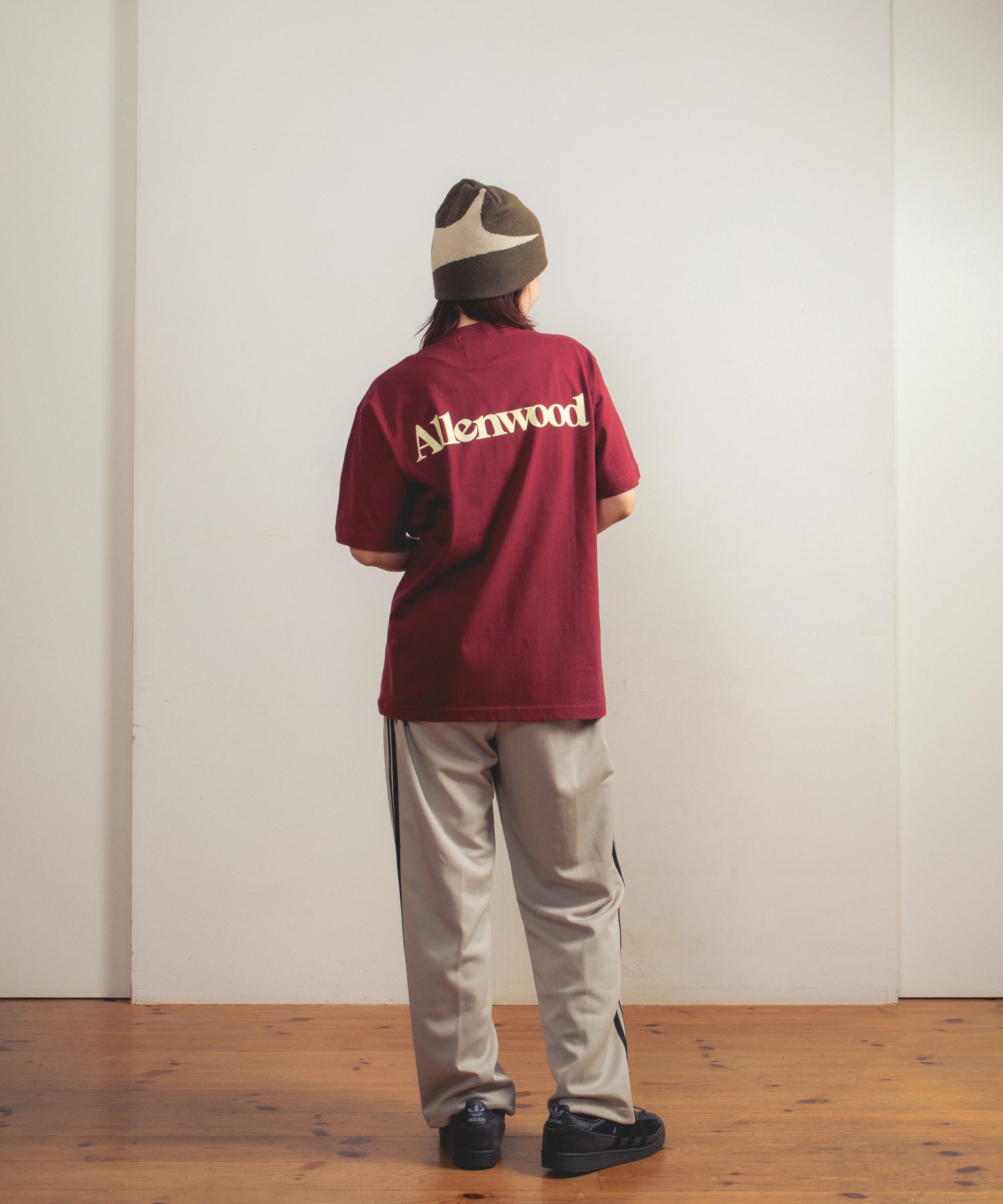 アレンウッド Allenwood LOGO T-SHIRT （BURGUNDY） BURGUNDY