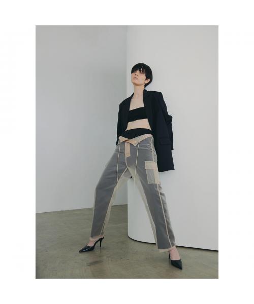 Abor カーゴパンツ Organdie Cargo Pants 251-62004 （802/BEIGE/ベージュ） 802/BEIGE/ベージュ
