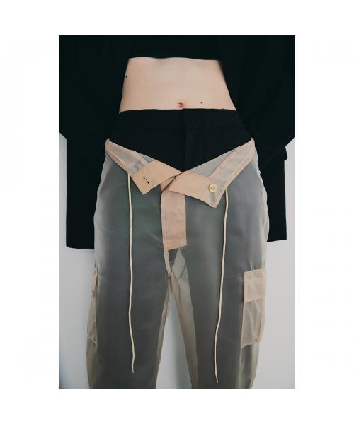 Abor カーゴパンツ Organdie Cargo Pants 251-62004 （802/BEIGE/ベージュ） 802/BEIGE/ベージュ