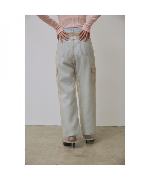 Abor カーゴパンツ Organdie Cargo Pants 251-62004 （802/BEIGE/ベージュ） 802/BEIGE/ベージュ