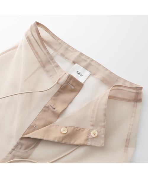 Abor カーゴパンツ Organdie Cargo Pants 251-62004 （802/BEIGE/ベージュ） 802/BEIGE/ベージュ