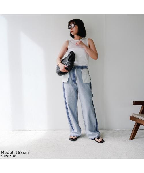 Abor デニムパンツ Inside Out Denim 251-62001 （501/BLUE/ブルー） 501/BLUE/ブルー