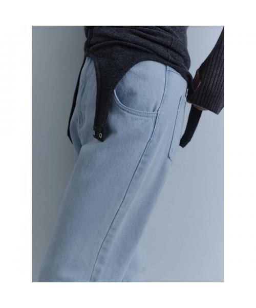 Abor デニムパンツ Layered Leg Cover Denim 242-62035 （909/BLACK/ブラック） 909/BLACK/ブラック