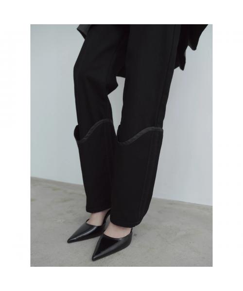 Abor デニムパンツ Layered Leg Cover Denim 242-62035 （909/BLACK/ブラック） 909/BLACK/ブラック