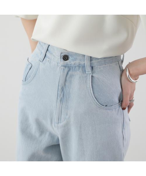 Abor デニムパンツ Layered Leg Cover Denim 242-62035 （909/BLACK/ブラック） 909/BLACK/ブラック