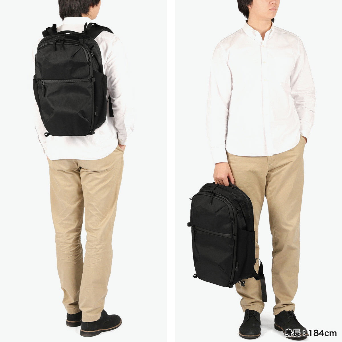 エアー Aer リュック 通勤 通学 メンズ リュックサック バックパック 旅行 PC収納 16inch 撥水 ビジネス ナイロン B4 2層 Travel Collection PACK 4 28L X-PAC（Black） Black