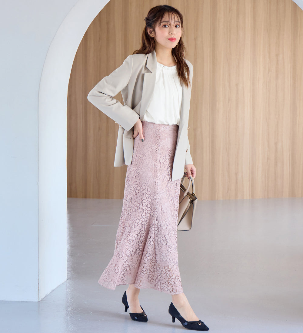 アロッタ Alotta あったか裏地付ネックパールブラウス