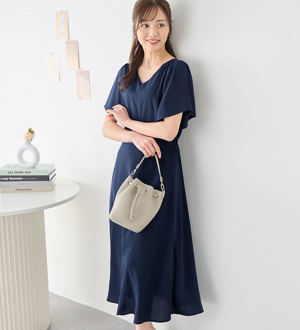 アロッタ Alotta 【選べる2タイプ】骨格別ワンピース＜骨格ストレート＞ （ネイビー／骨格ストレート） ネイビー／骨格ストレート