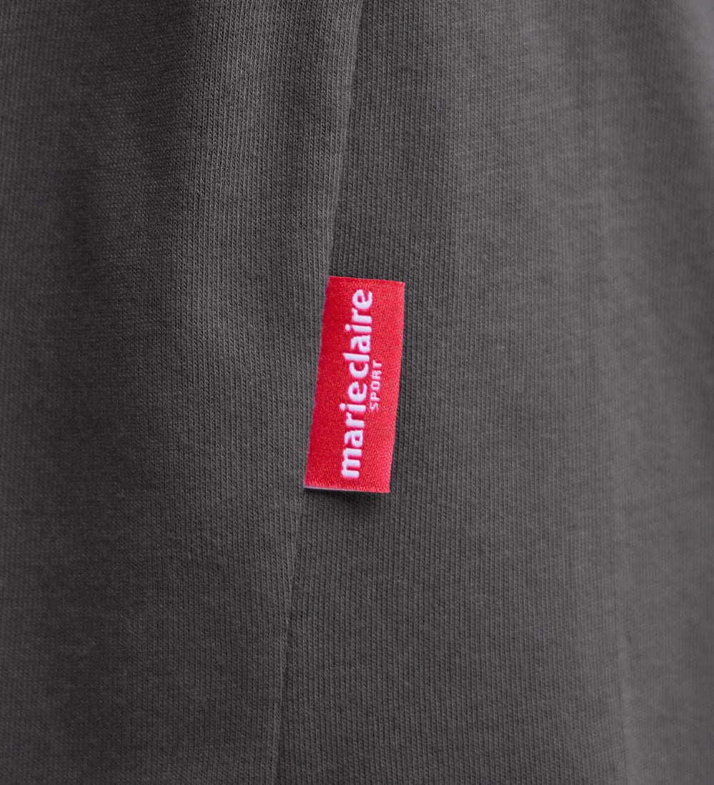 アロッタ Alotta 【マリクレール・スポーツ】モックネックギャザーTシャツ （チャコール） チャコール