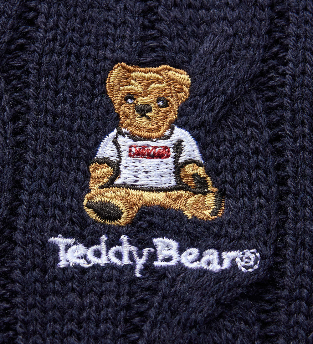 アロッタ Alotta 【テディベア】ケーブルニット （ネイビー） ネイビー