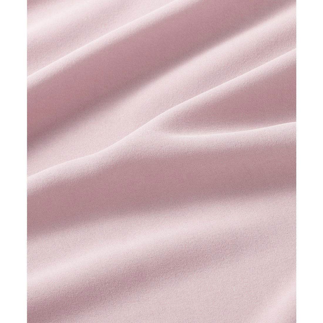 ラッフルカラーデザインブラウス ラベンダーピンク