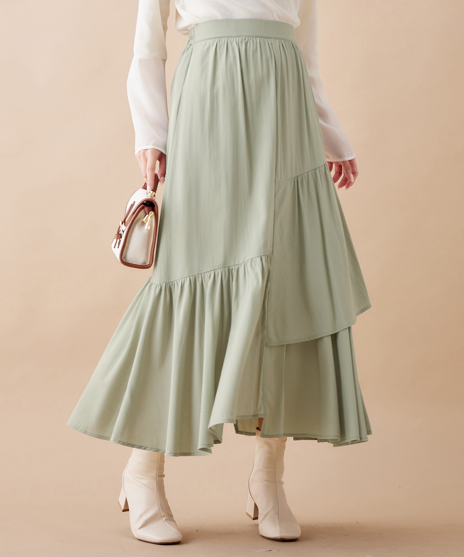 アロッタ Alotta アシメティアードスカート （ミント） ミント