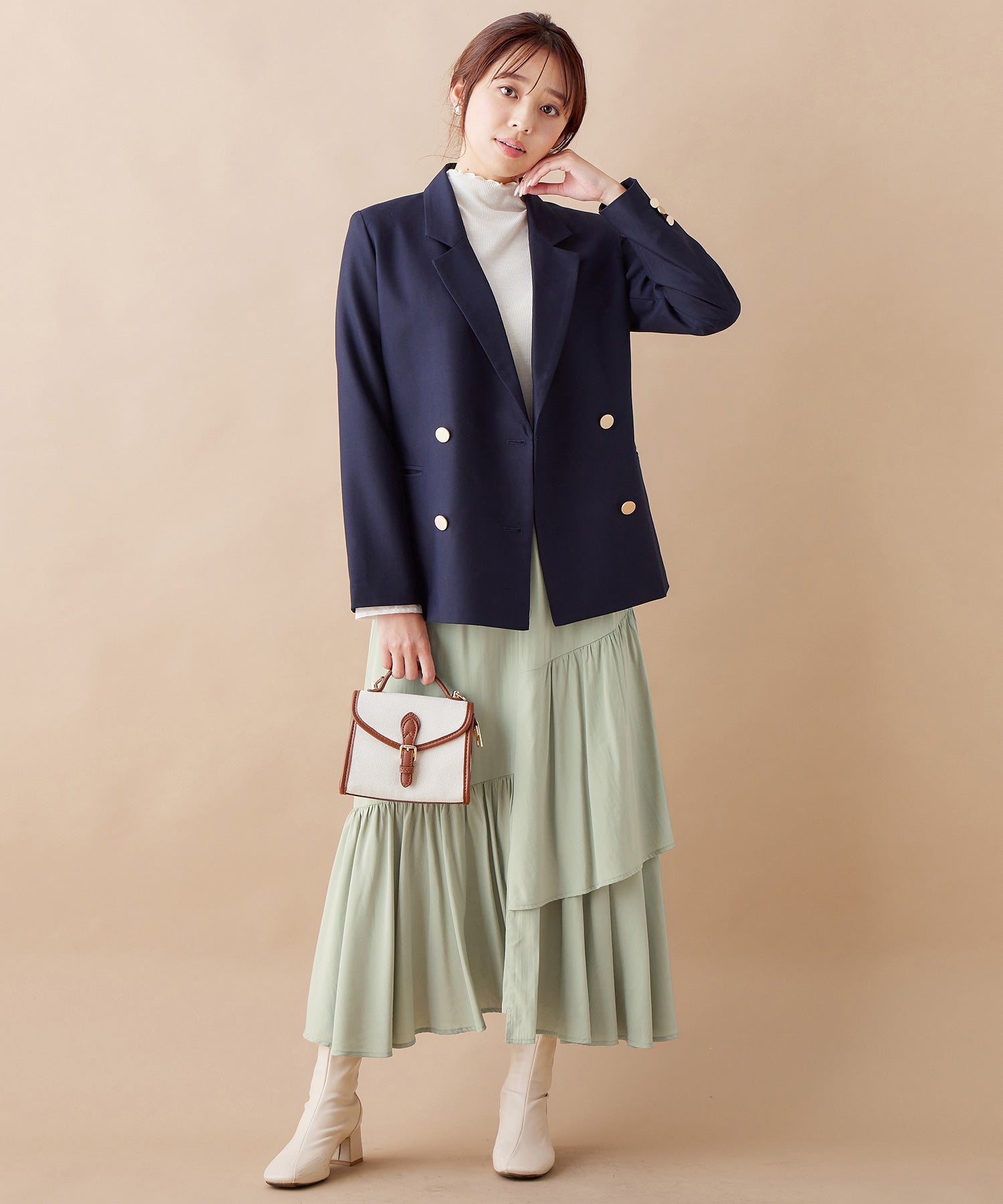 アロッタ Alotta アシメティアードスカート （ミント） ミント