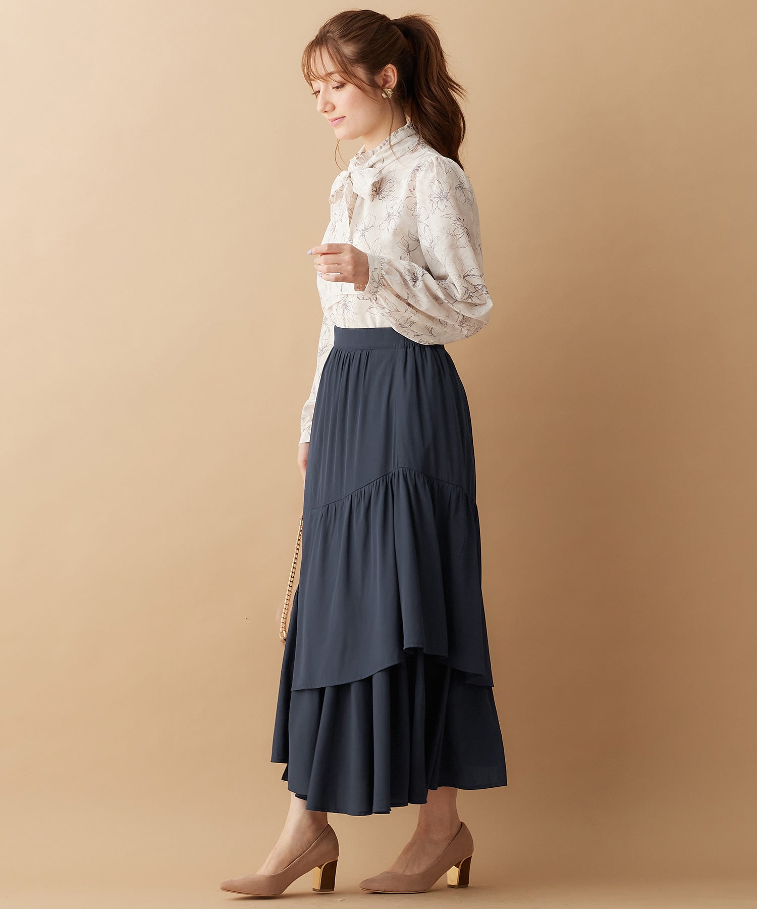 アロッタ Alotta アシメティアードスカート （ミント） ミント