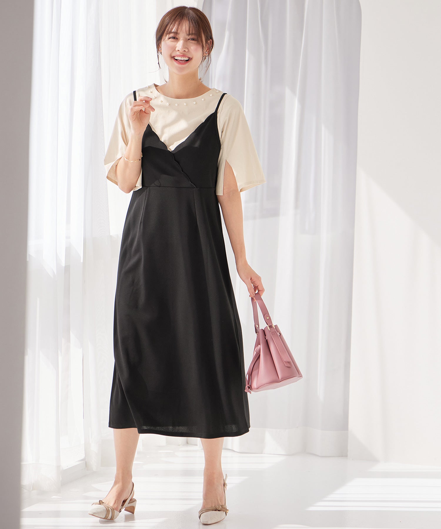 Sarashiri棉花珍珠風格的設計T襯衫