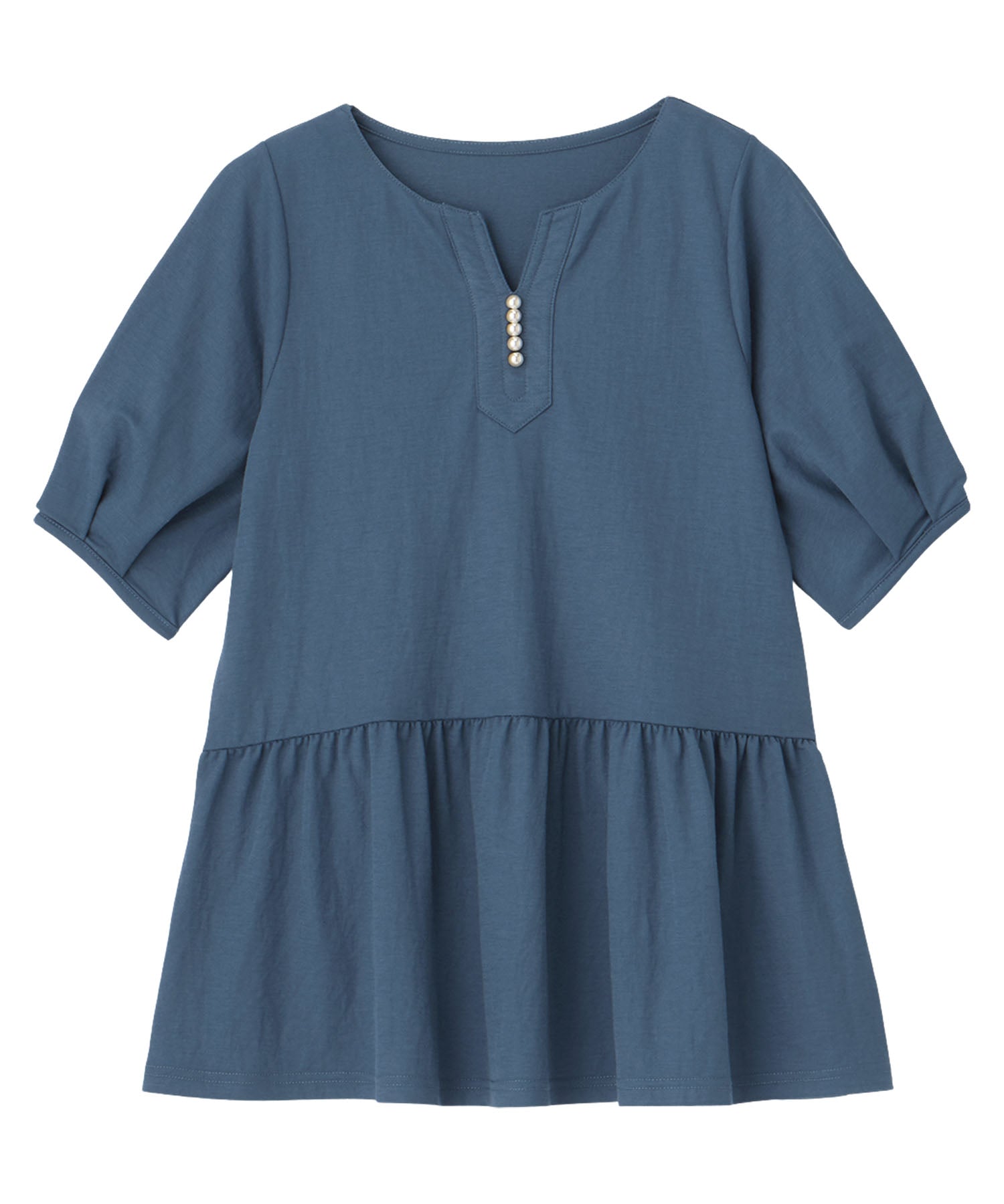 Alotta Alotta Pearl-風格的鑰匙頸長胡椒衣