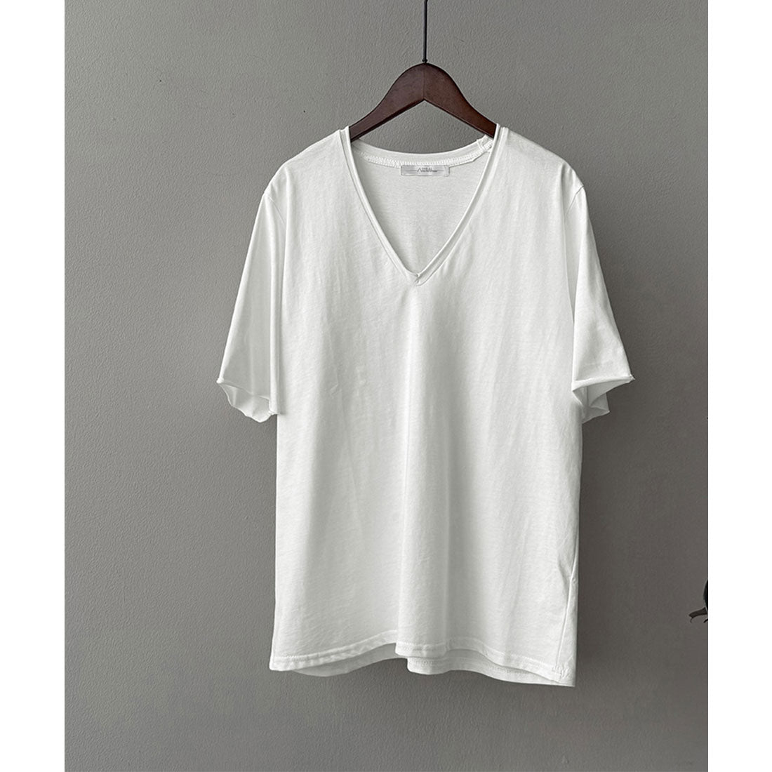 アイモン Aimoon vネックtシャツ レディース 綿100% （ホワイト） ホワイト