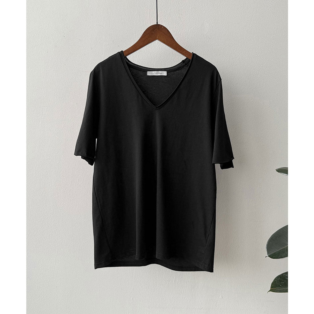 アイモン Aimoon vネックtシャツ レディース 綿100% （ホワイト） ホワイト
