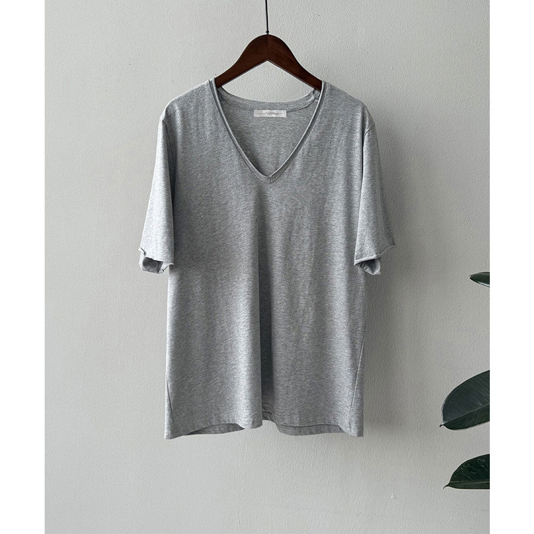 アイモン Aimoon vネックtシャツ レディース 綿100% （ホワイト） ホワイト
