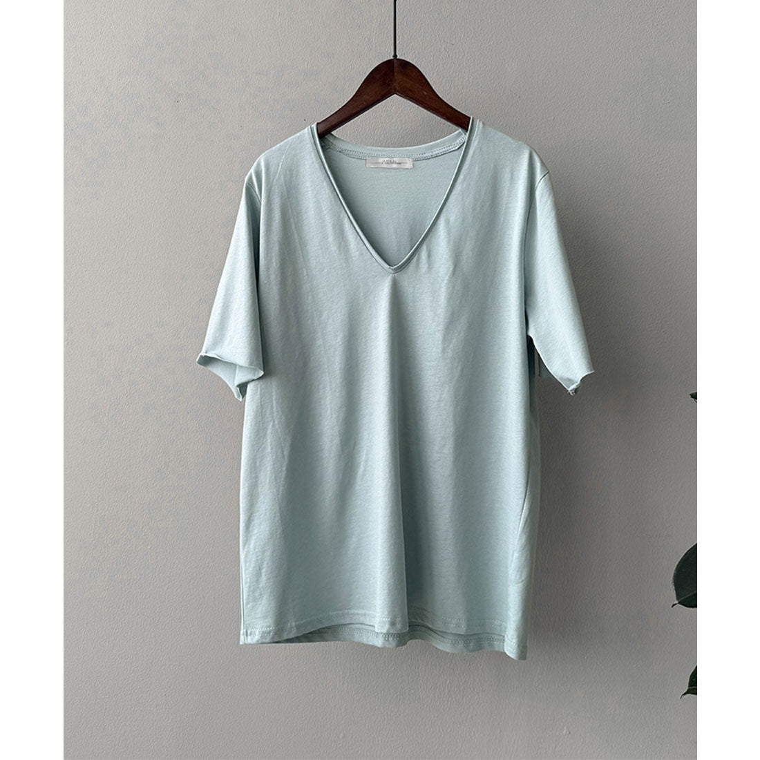 アイモン Aimoon vネックtシャツ レディース 綿100% （ホワイト） ホワイト